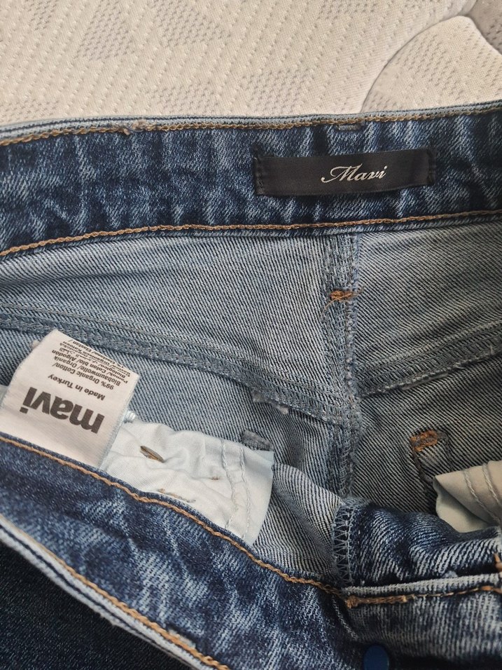 Kadın Lacivert Normal Boy Denim Pantolon 25/27 - Görsel 3