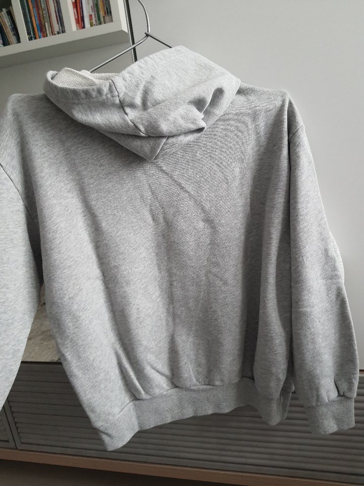 Gri Kapüşonlu Superman Baskılı Sweatshirt - Görsel 3