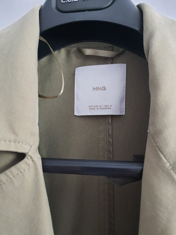 Haki Uzun Kadın Trençkot - Görsel 2