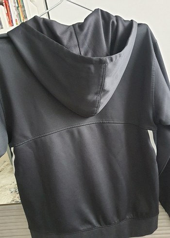 Fermuarlı Siyah Kapüşonlu Erkek Çocuk Sweatshirt - Görsel 3