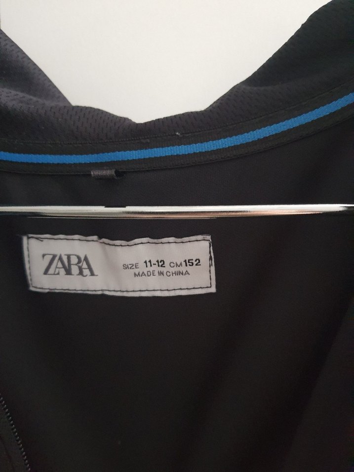 Fermuarlı Siyah Kapüşonlu Erkek Çocuk Sweatshirt - Görsel 2