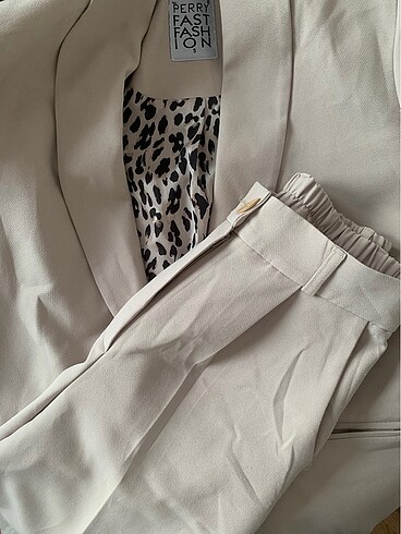 Diğer Blazer takım bej- leopar