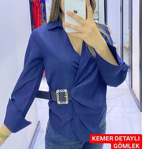 Kemer detay gömlek