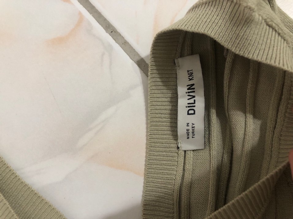 V Yaka Kadın İnce Triko Kazak - Görsel 3