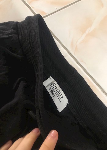 Siyah Rahat Kesim Keten Kadın Pantolon - Görsel 3