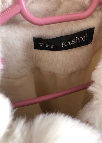 Beyaz Kürk Detaylı Midi Kadın Mont - Görsel 4