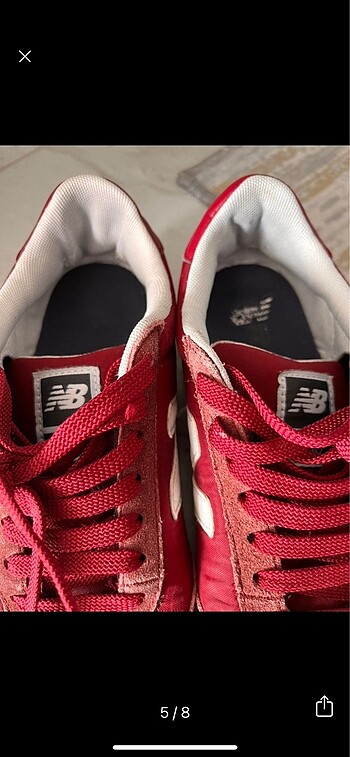 37,5 Beden bordo Renk New Balance spor ayakkabı