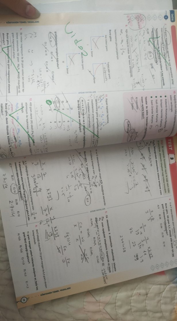 10. Sınıf Kimya Soru Bankası - Ayd Yayınları - Görsel 2
