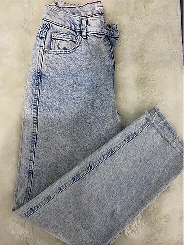 Pull and bear buz mavi pantolon