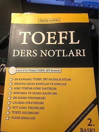 TOEFL DERS NOTLARI