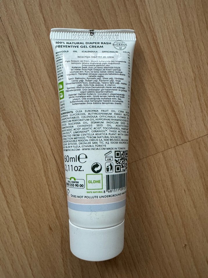 INICIA Organik Pişik Önleyici Krem 60 ml - Görsel 2