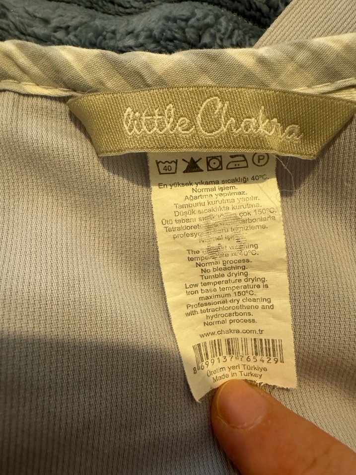 Gri Nakışlı Bebek beşik organizeri - Görsel 4