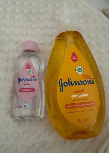 Johnson's Bebek Saç Şampuanı 750 ml+ bebek yağı - Görsel 4