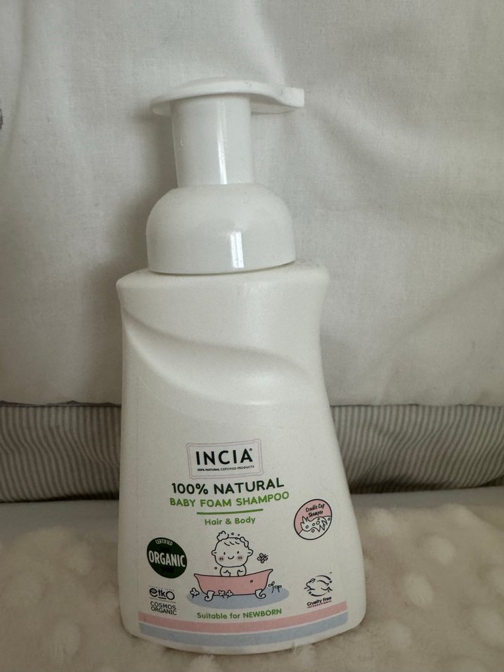 Incia %100 Doğal Bebek Köpük Şampuanı 200 ml - Görsel 2