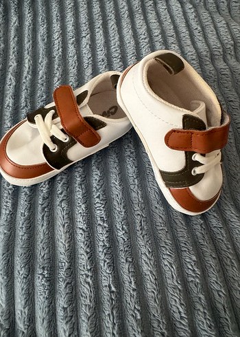 Kahverengi İlk Adım Ayakkabısı Velcro Bantlı - Görsel 3