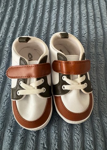 Kahverengi İlk Adım Ayakkabısı Velcro Bantlı - Görsel 2