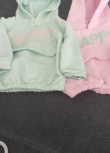 Bebek sweatshirt ikili sifir