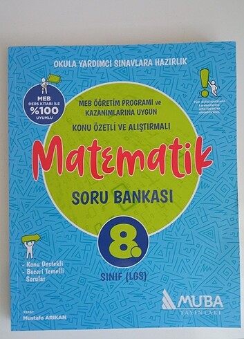 8. Sınıf matematik kitabı 