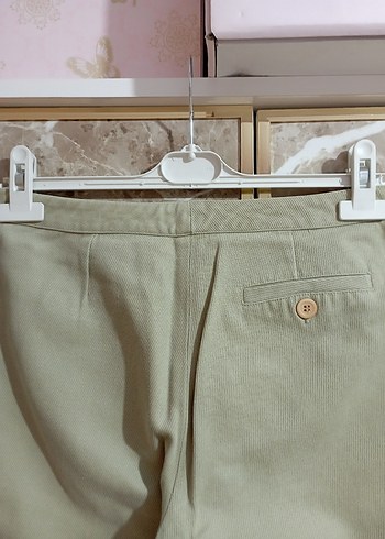 Yargıcı marka Bej Kadın keten Pantolon - Görsel 4