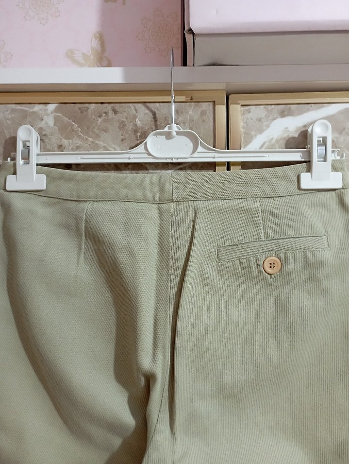 Yargıcı marka Bej Kadın keten Pantolon - Görsel 4