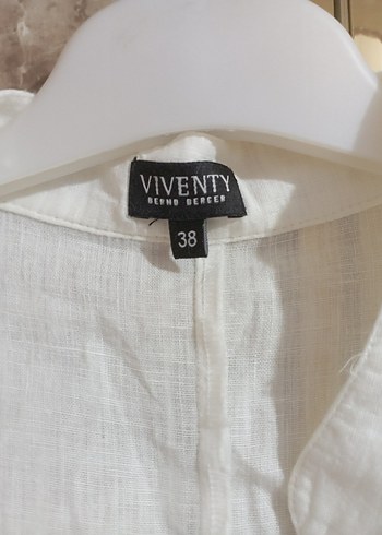 Kadın Beyaz Keten Pileli Gömlek - Görsel 4