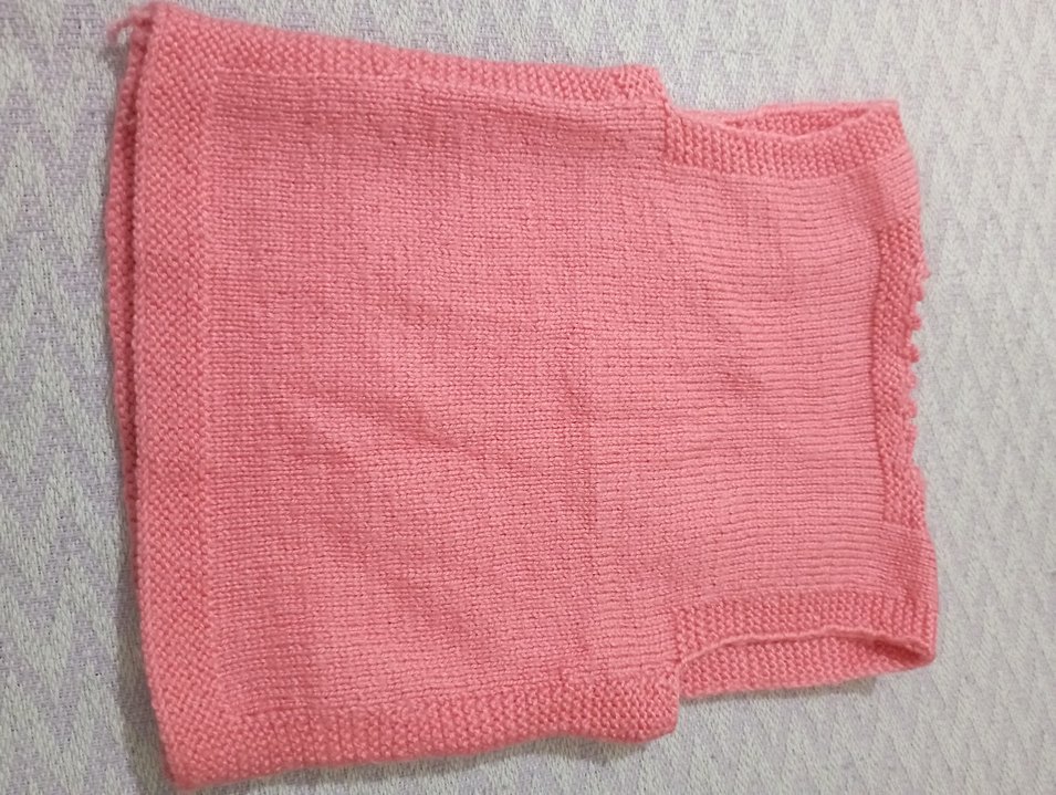 Pembe Bohem Örgü Kız Süveter - Görsel 5