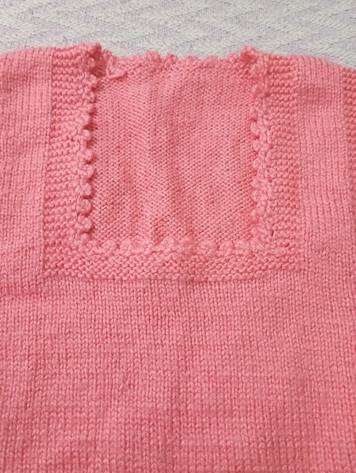 Pembe Bohem Örgü Kız Süveter - Görsel 2