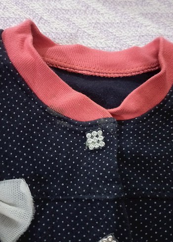 Uzun Kollu Pembe Kız Bebek Takımı - Görsel 3