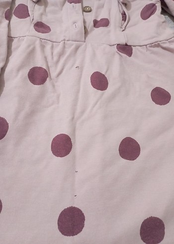 LCW marka Puantiyeli Düğmeli Bebek Tulum - Görsel 3