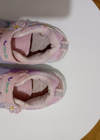 Kinetix Kız Çocuk Pembe Bağcıklı ve Cırtlı Spor Ayakkabı