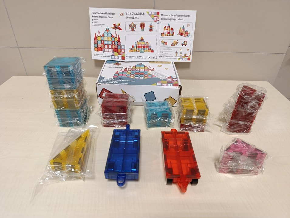 98 PARÇA BÜYÜK BOY MANYETİK LEGO BLOKLAR - Görsel 4