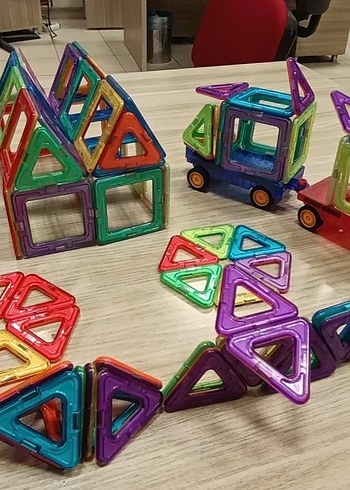  Beden Renk 98 Parça Büyük Boy Eğitici Manyetik Oyuncak