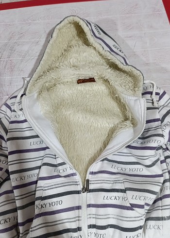 Kapüşonlu Fermuarlı Kız Çocuk mont - Görsel 6