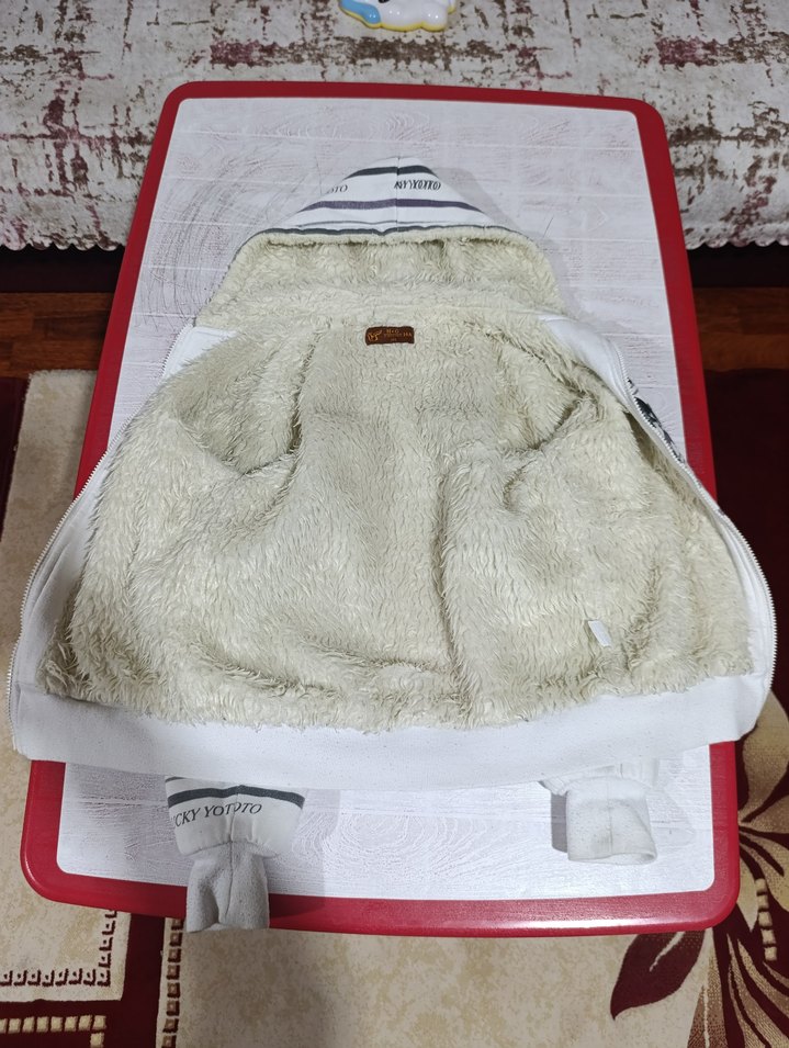 Kapüşonlu Fermuarlı Kız Çocuk mont - Görsel 2