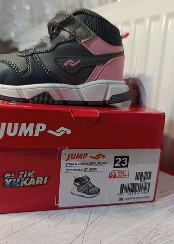 Kız Çocuk Gri-Pembe Spor Ayakkabı - Görsel 3