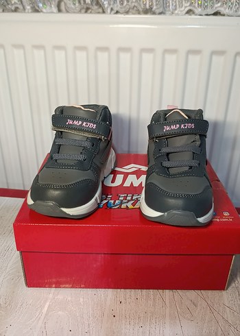 Kız Çocuk Gri-Pembe Spor Ayakkabı - Görsel 2