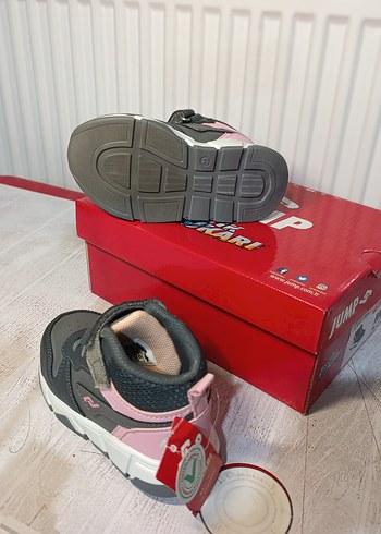 Kız Çocuk Gri-Pembe Spor Ayakkabı - Görsel 5