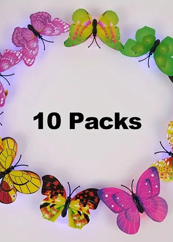 RENKLİ CIVIL CIVIL IŞIKLI KELEBEKLER - Görsel 2