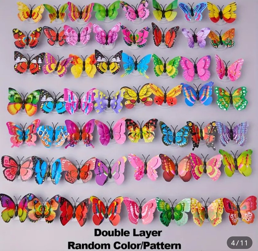 RENKLİ CIVIL CIVIL IŞIKLI KELEBEKLER - Görsel 4