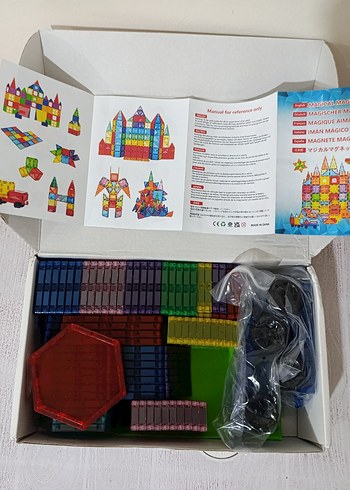 98 PARÇA ARABALI MANYETİK LEGO BLOKLAR