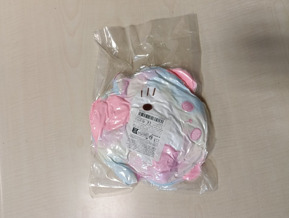 Pembe Yumuşak Peluş Yastik Oyuncak Kedi - Görsel 4