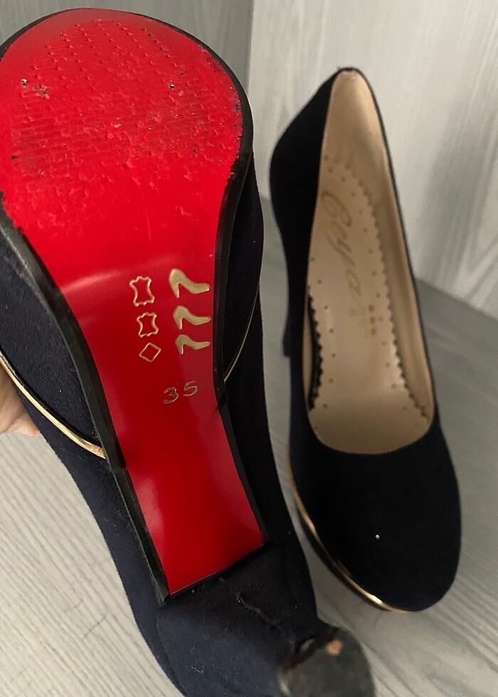 Lacivert ayakkabı - Görsel 3