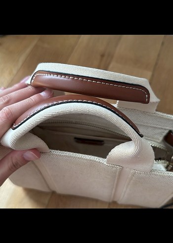 Bej Kemer Detaylı Kadın Çanta - Görsel 2