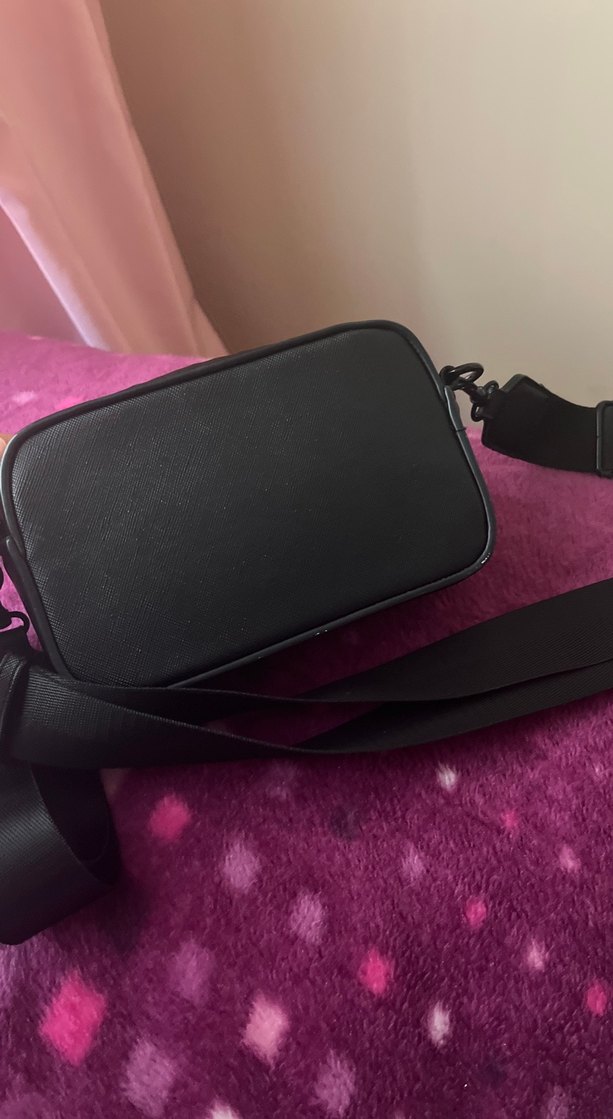 Siyah Deri Kadın Çapraz Çanta - Görsel 3