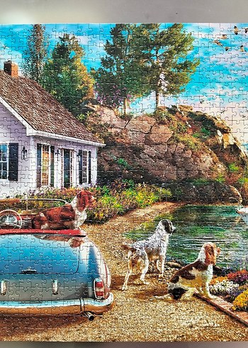 1000 parça puzzle hazır çerçevelik adet 500 - Görsel 8