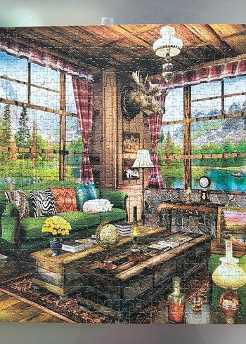 1000 parça puzzle hazır çerçevelik adet 500 - Görsel 6