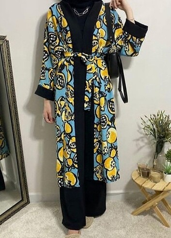 Desenli kimono