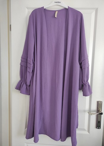 Mor Uzun Bohem Kadın Sabahlık - Görsel 2