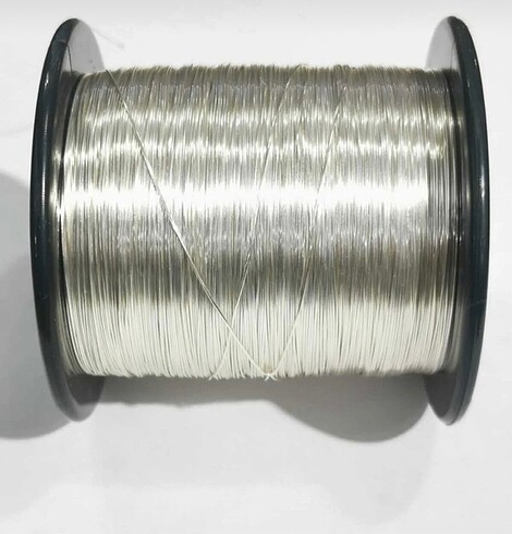 0,30 mm 500 gram vernikli gümüş renk gelin tacı yapma teli