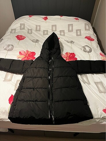 Mango Mango Kapüşonlu Kapitone Su Geçirmez Anorak Mont